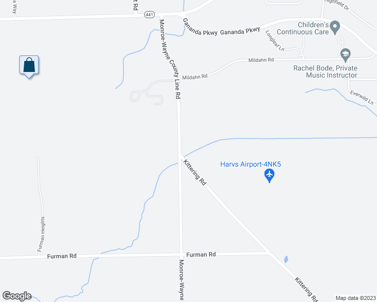 map of restaurants, bars, coffee shops, grocery stores, and more near 3254 Monroe-Wayne County Line Road in Macedon