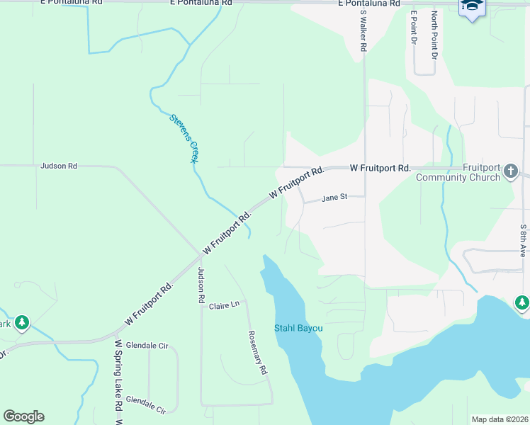 map of restaurants, bars, coffee shops, grocery stores, and more near 2502 West Fruitport Road in Spring Lake