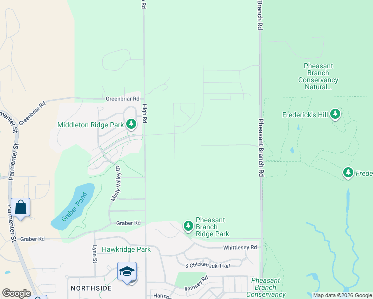 map of restaurants, bars, coffee shops, grocery stores, and more near Bird Drive in Middleton