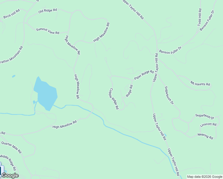 map of restaurants, bars, coffee shops, grocery stores, and more near Cobble Ridge Road in Winhall