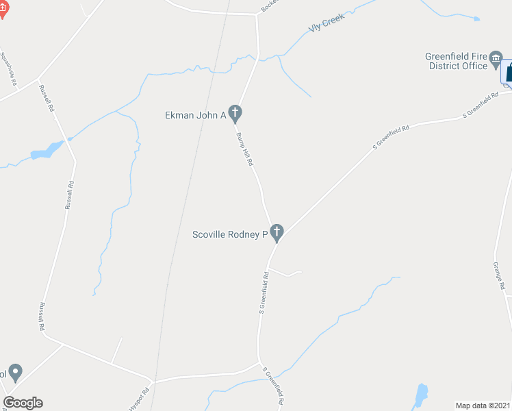 map of restaurants, bars, coffee shops, grocery stores, and more near 24 Bump Hill Road in Greenfield Center