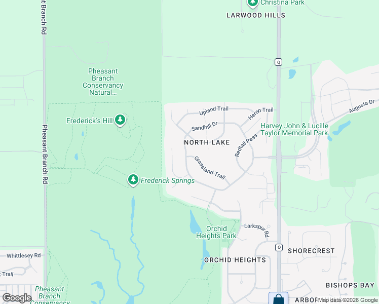 map of restaurants, bars, coffee shops, grocery stores, and more near 5709 Sandhill Drive in Middleton