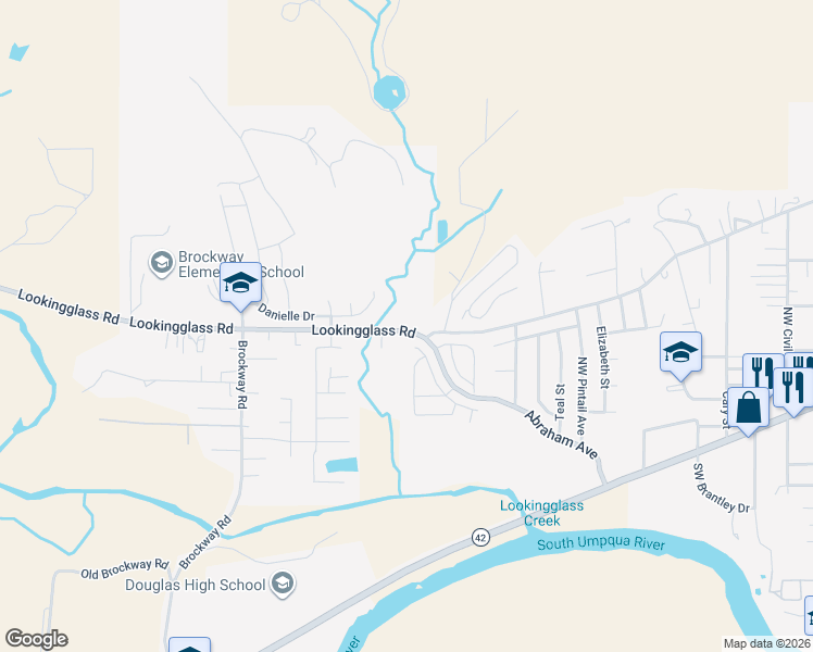 map of restaurants, bars, coffee shops, grocery stores, and more near 417 Broc Drive in Winston