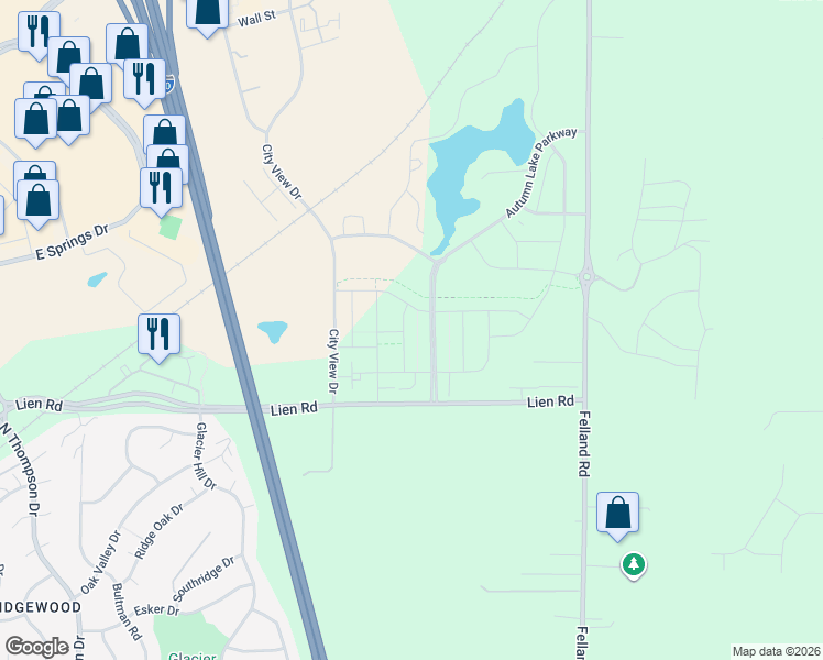 map of restaurants, bars, coffee shops, grocery stores, and more near 1821 Rockcress Way in Madison