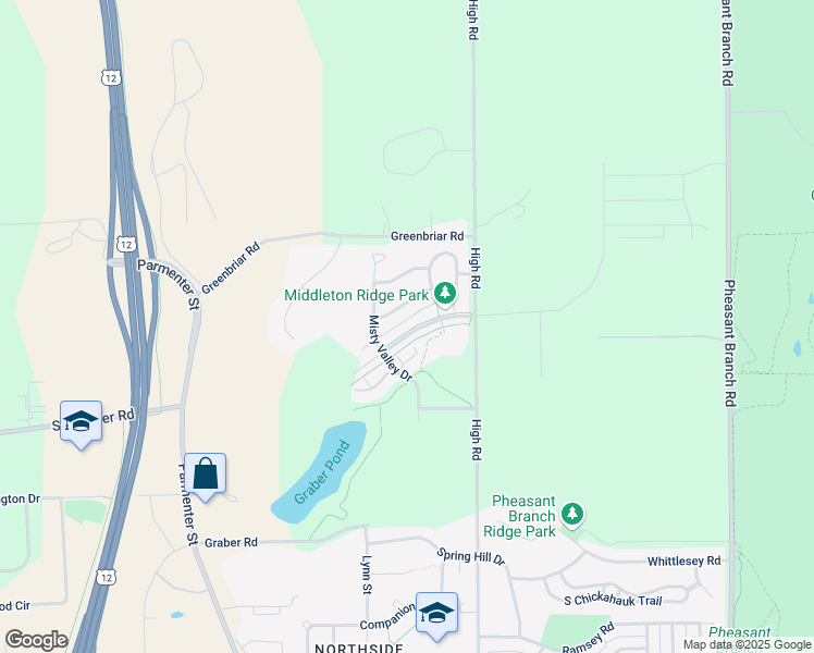 map of restaurants, bars, coffee shops, grocery stores, and more near 7146 Belle Fontaine Boulevard in Middleton
