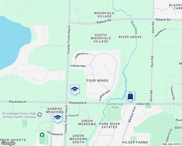 map of restaurants, bars, coffee shops, grocery stores, and more near 359 Sunshine Drive in Hartland