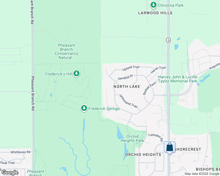 map of restaurants, bars, coffee shops, grocery stores, and more near 5709 Sandhill Drive in Middleton