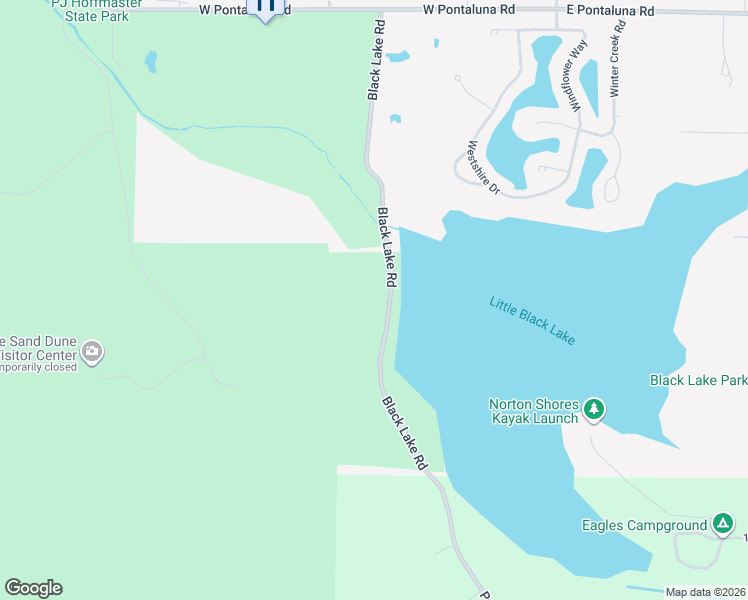 map of restaurants, bars, coffee shops, grocery stores, and more near 7087 Black Lake Road in Norton Shores