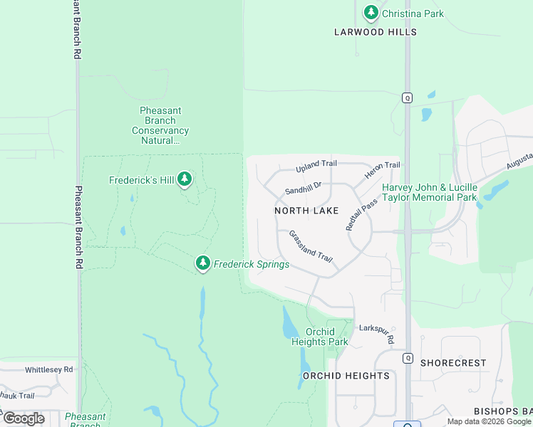 map of restaurants, bars, coffee shops, grocery stores, and more near 5709 Sandhill Drive in Middleton