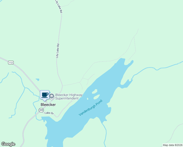 map of restaurants, bars, coffee shops, grocery stores, and more near 178 Lake Edward Road in Gloversville