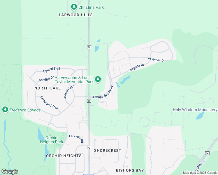 map of restaurants, bars, coffee shops, grocery stores, and more near 5241 Bishops Bay Parkway in Waunakee