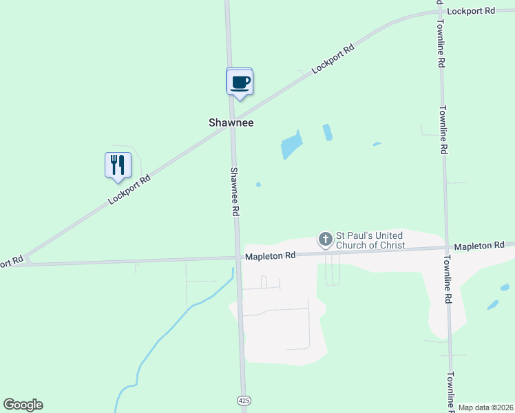 map of restaurants, bars, coffee shops, grocery stores, and more near 3887 Mapleton Road in North Tonawanda