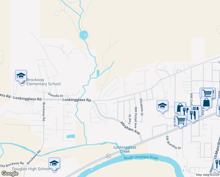 map of restaurants, bars, coffee shops, grocery stores, and more near 219 Bremner Lane in Winston