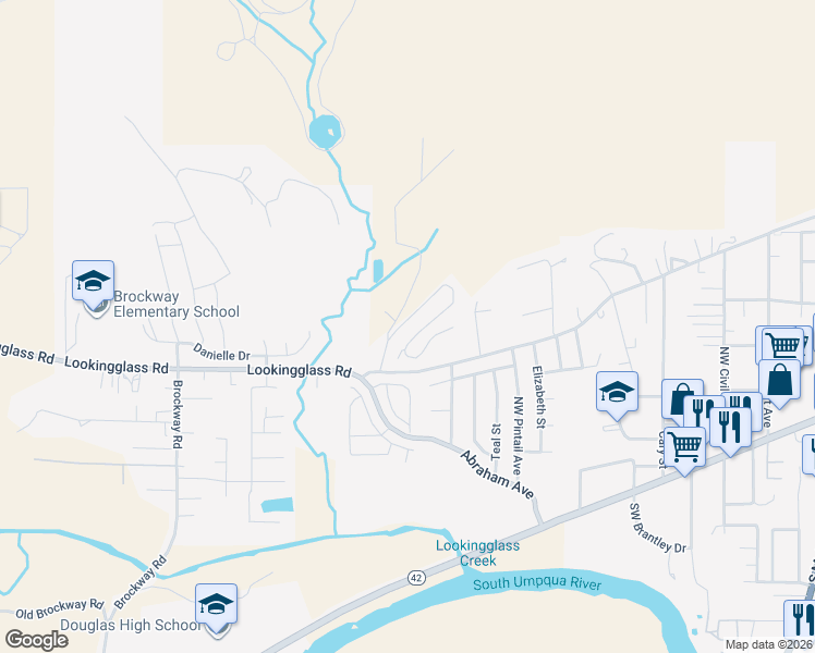 map of restaurants, bars, coffee shops, grocery stores, and more near 219 Bremner Lane in Winston