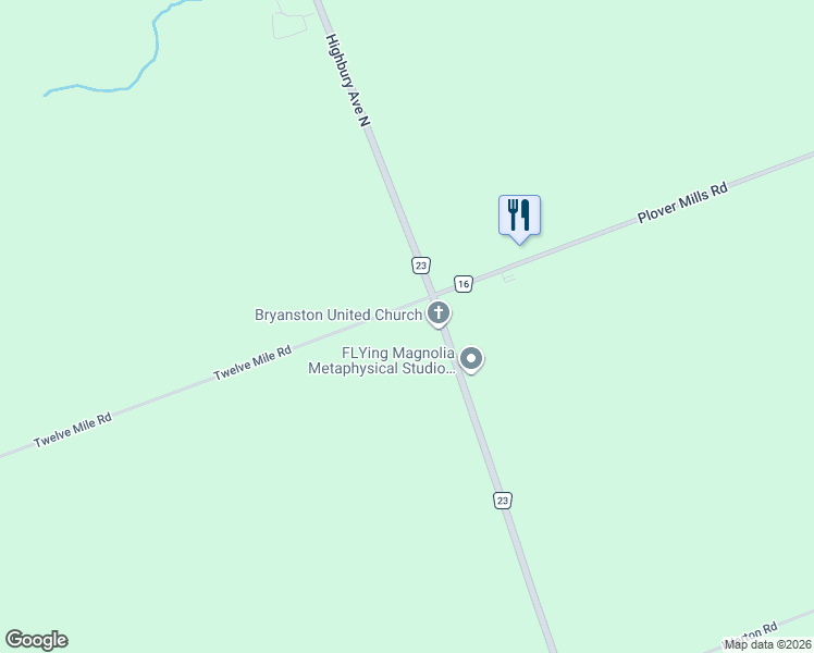 map of restaurants, bars, coffee shops, grocery stores, and more near 15263 Twelve Mile Road in Ilderton