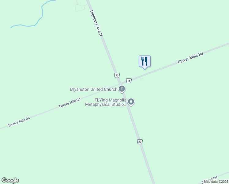 map of restaurants, bars, coffee shops, grocery stores, and more near 15263 Twelve Mile Road in Ilderton