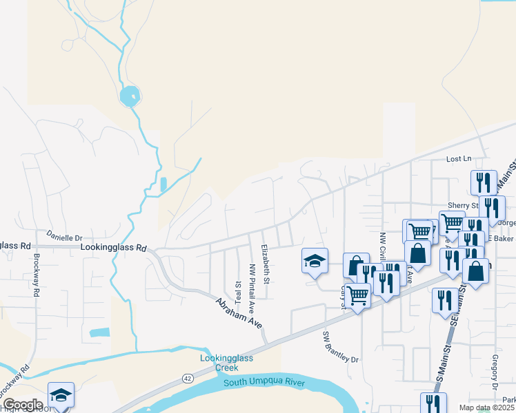 map of restaurants, bars, coffee shops, grocery stores, and more near 145 Mellor Loop in Winston