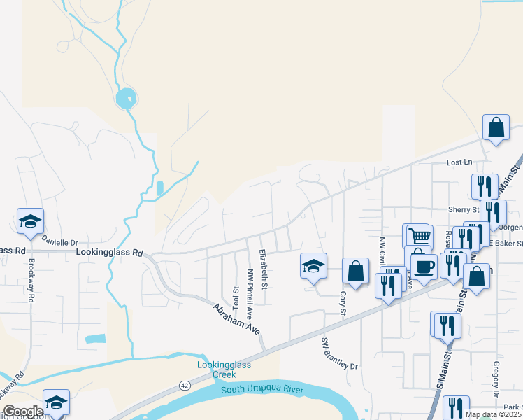 map of restaurants, bars, coffee shops, grocery stores, and more near 145 Mellor Loop in Winston