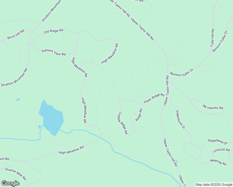map of restaurants, bars, coffee shops, grocery stores, and more near Cobble Ridge Road in Winhall
