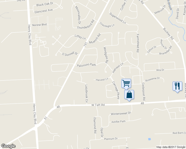 map of restaurants, bars, coffee shops, grocery stores, and more near 7411 Bay Chapel Circle in Liverpool