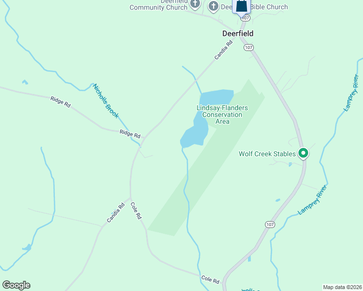 map of restaurants, bars, coffee shops, grocery stores, and more near 32 Candia Road in Deerfield