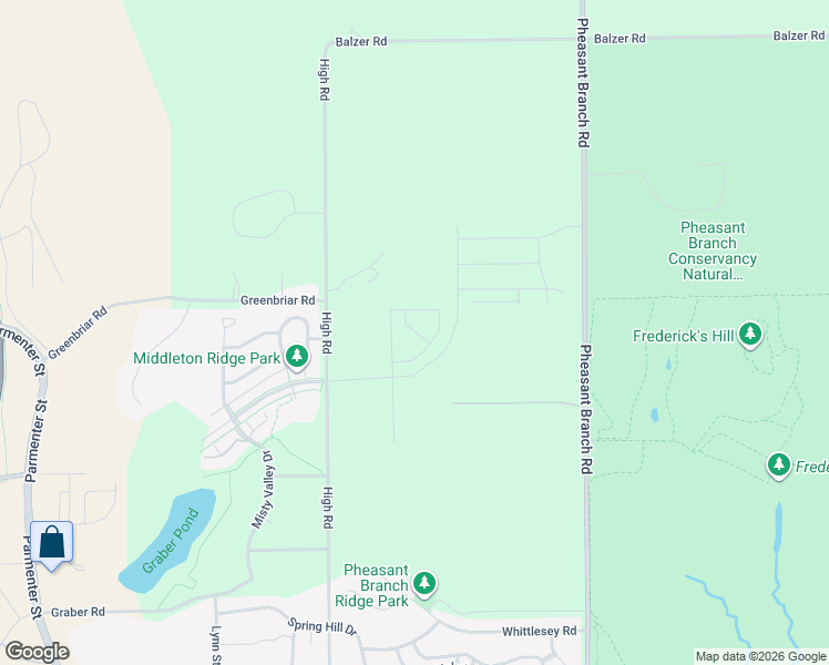 map of restaurants, bars, coffee shops, grocery stores, and more near Bird Drive in Middleton
