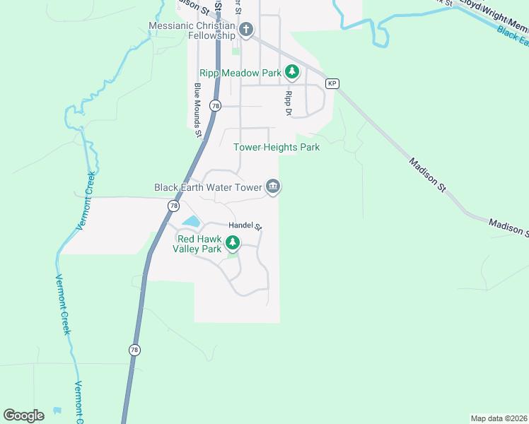 map of restaurants, bars, coffee shops, grocery stores, and more near 3005 Handel Street in Black Earth