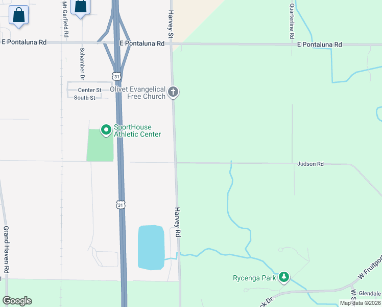 map of restaurants, bars, coffee shops, grocery stores, and more near 1615 Judson Road in Spring Lake
