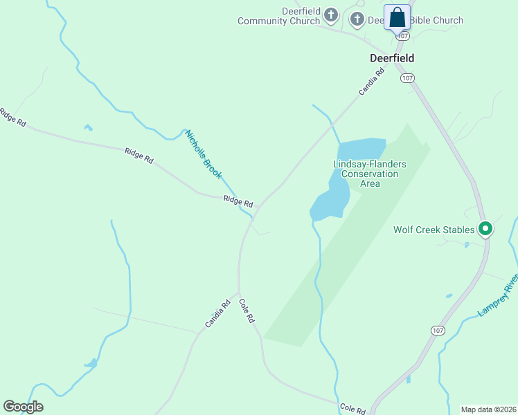 map of restaurants, bars, coffee shops, grocery stores, and more near 32 Candia Rd in Deerfield