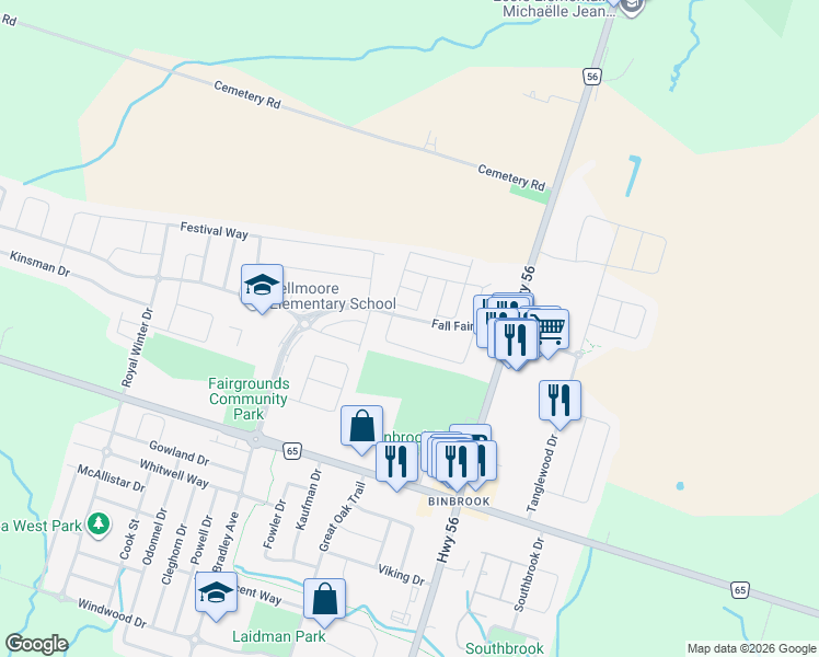 map of restaurants, bars, coffee shops, grocery stores, and more near 6 Mckinnell Lane in Hamilton