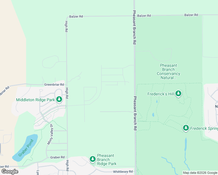 map of restaurants, bars, coffee shops, grocery stores, and more near 4950 High Road in Middleton