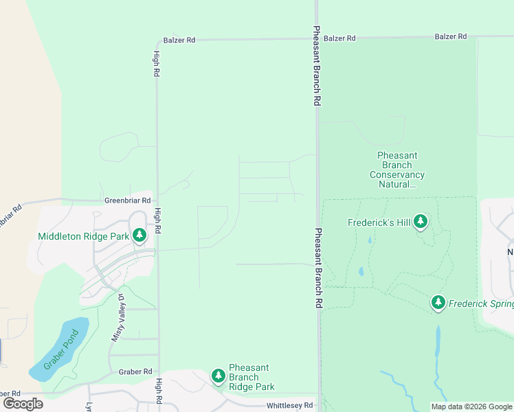 map of restaurants, bars, coffee shops, grocery stores, and more near 4950 High Road in Middleton