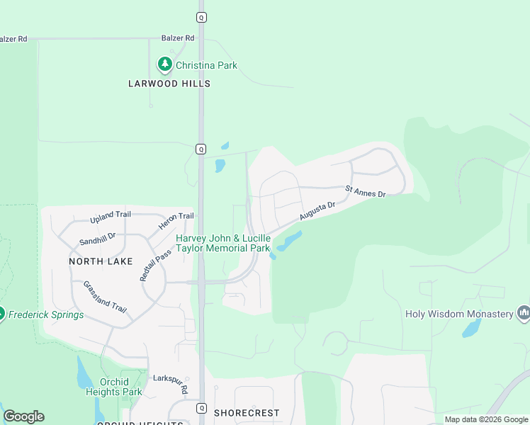 map of restaurants, bars, coffee shops, grocery stores, and more near 4426 Saint Andrews Drive in Waunakee