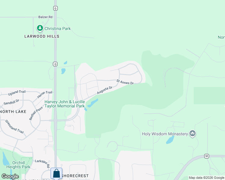 map of restaurants, bars, coffee shops, grocery stores, and more near 4916 Augusta Drive in Waunakee