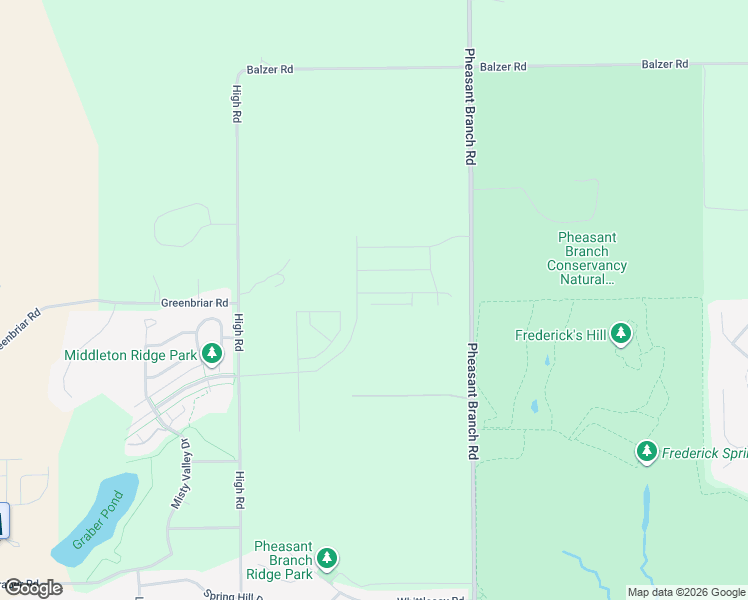 map of restaurants, bars, coffee shops, grocery stores, and more near 4950 High Road in Middleton