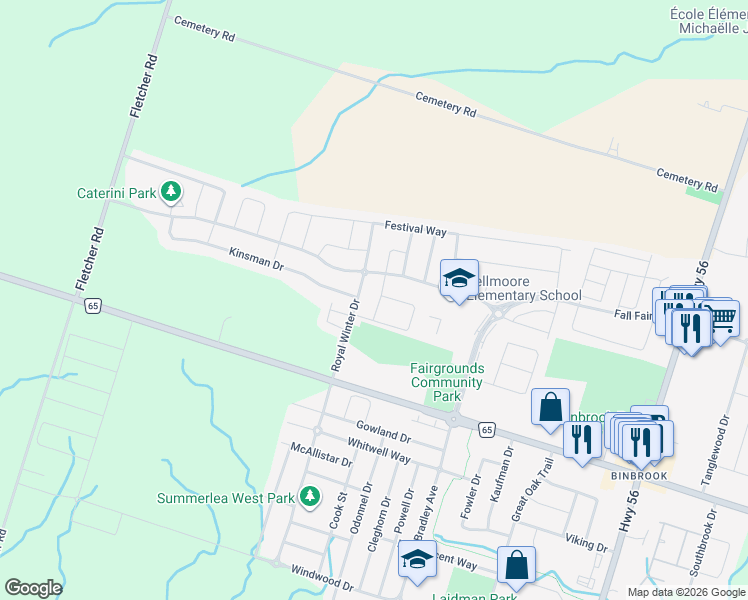 map of restaurants, bars, coffee shops, grocery stores, and more near in Hamilton