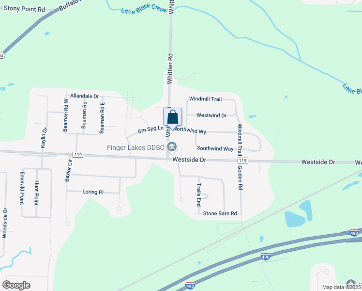 map of restaurants, bars, coffee shops, grocery stores, and more near 1930 Westside Drive in Rochester