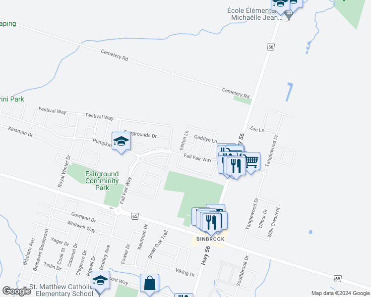 map of restaurants, bars, coffee shops, grocery stores, and more near 3 Ecker Lane in Hamilton