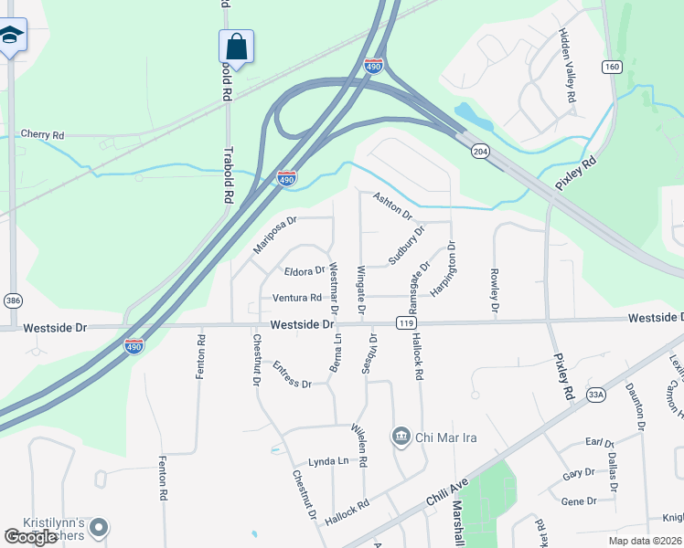 map of restaurants, bars, coffee shops, grocery stores, and more near 10 Emeralda Road in Rochester