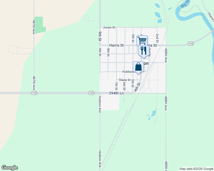 map of restaurants, bars, coffee shops, grocery stores, and more near 720 Parkway Boulevard in Hudson