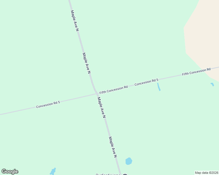map of restaurants, bars, coffee shops, grocery stores, and more near 54 Fifth Concession Road in Brant