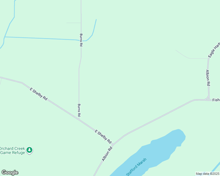 map of restaurants, bars, coffee shops, grocery stores, and more near 6060 Albion Road in Oakfield