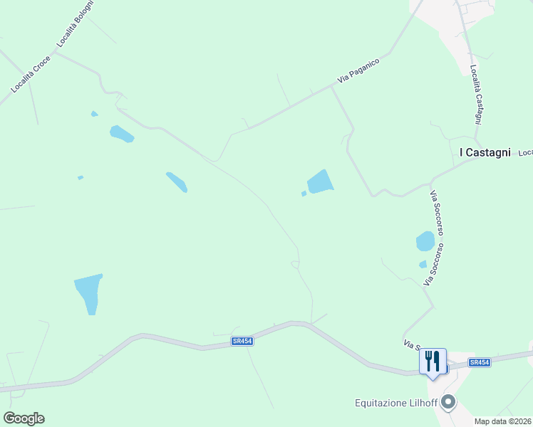 map of restaurants, bars, coffee shops, grocery stores, and more near 68 Località Croce in Castiglione del Lago