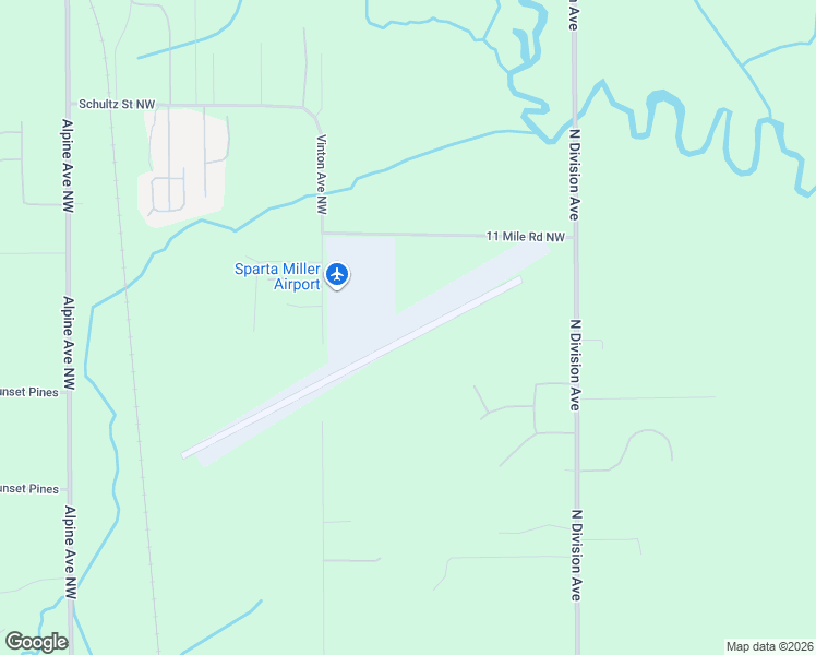 map of restaurants, bars, coffee shops, grocery stores, and more near 9100 Vinton Avenue in Sparta