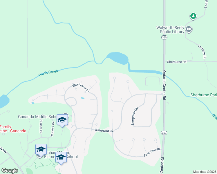 map of restaurants, bars, coffee shops, grocery stores, and more near 3261 Leeward Circle in Walworth