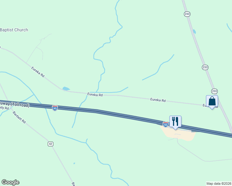 map of restaurants, bars, coffee shops, grocery stores, and more near 5262 Eureka Road in Rome