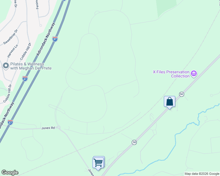 map of restaurants, bars, coffee shops, grocery stores, and more near 18 Putnam Lane in Saratoga Springs