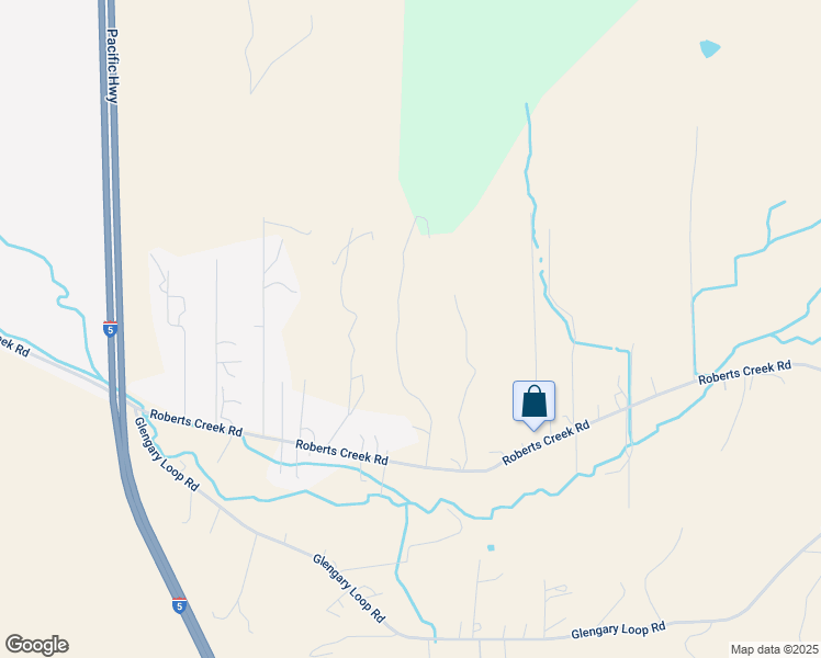 map of restaurants, bars, coffee shops, grocery stores, and more near 2416 Roberts Creek Road in Roseburg