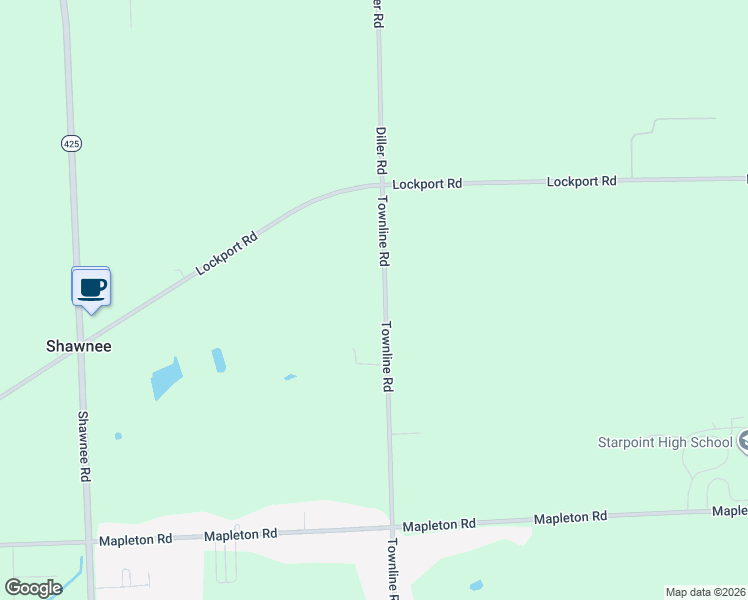 map of restaurants, bars, coffee shops, grocery stores, and more near 6082 Townline Road in Lockport