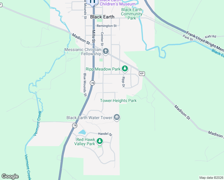 map of restaurants, bars, coffee shops, grocery stores, and more near 1310 Thorson Dr in Black Earth